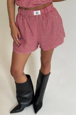 Dolly Gingham Set Red