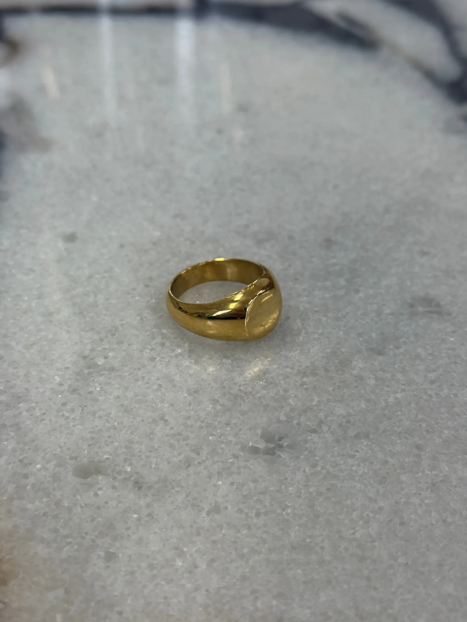 Dome Signet Ring Gold