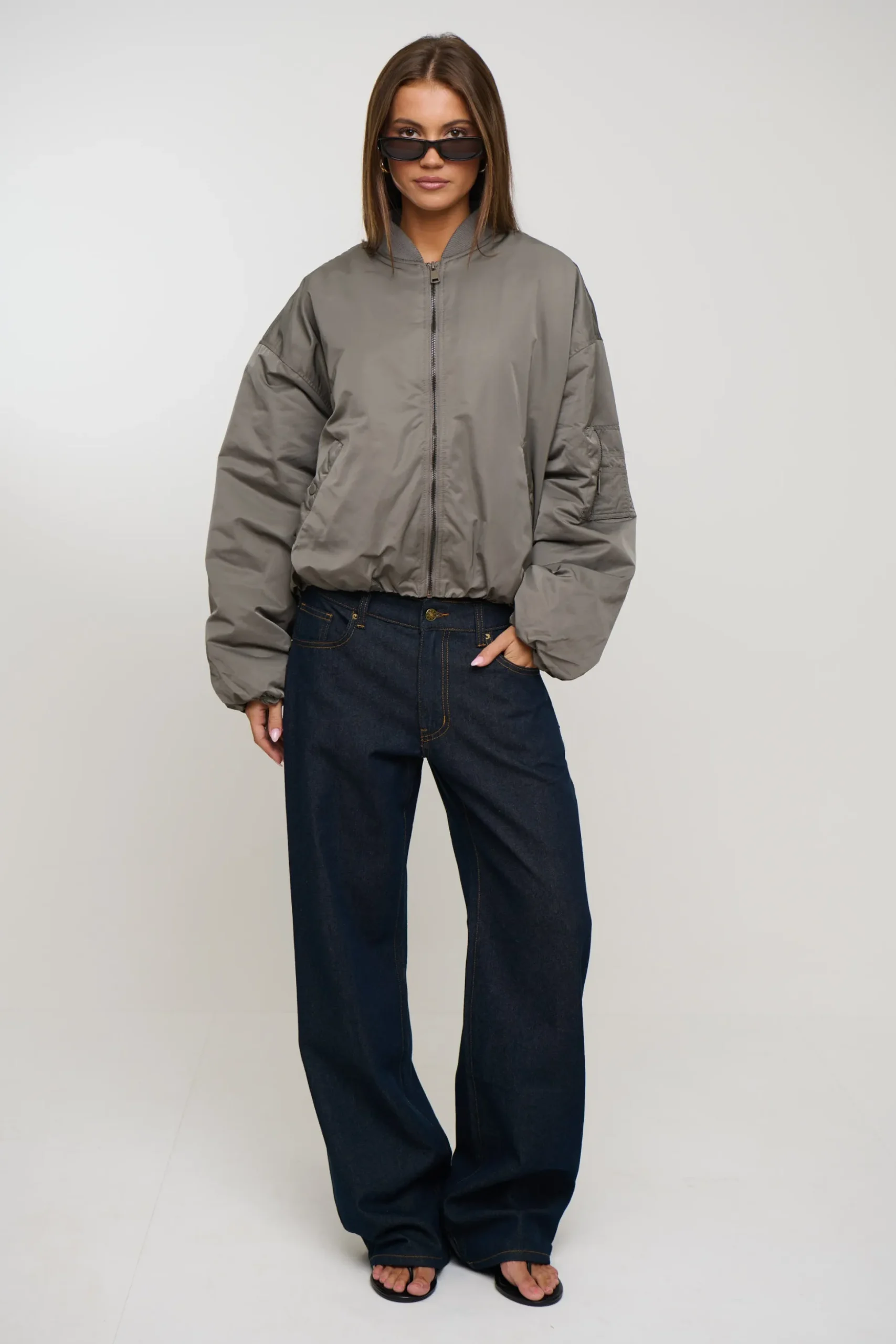 Dua Bomber Jacket Grey