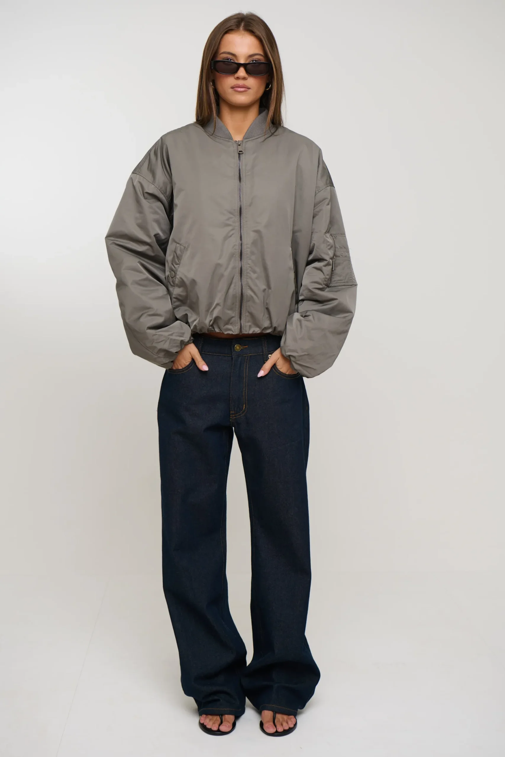Dua Bomber Jacket Grey