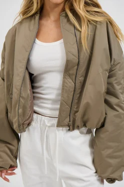 Dua Bomber Jacket Khaki