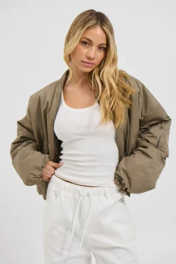 Dua Bomber Jacket Khaki