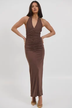 Ebba Maxi Dress Chocolate