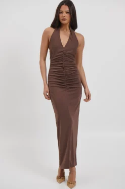Ebba Maxi Dress Chocolate