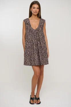 Eden Mini Dress Leopard