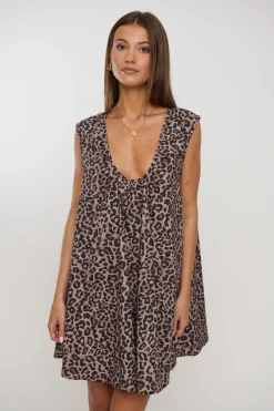 Eden Mini Dress Leopard