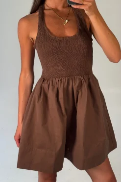 Eleanora Mini Dress Chocolate