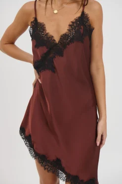 Electra Lace Dress Chocolate
