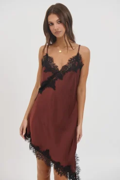 Electra Lace Dress Chocolate