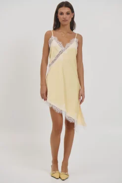 Electra Lace Dress Lemon