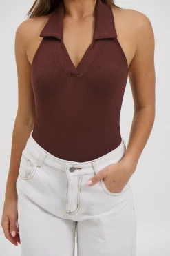 Elio Bodysuit Chocolate