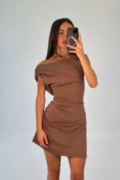 Ella Mini Dress Chocolate