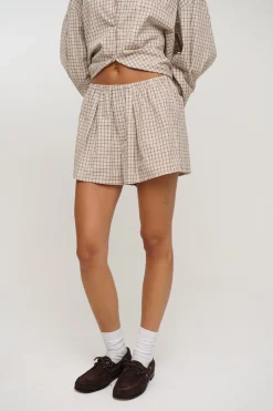 Emina Check Short Beige