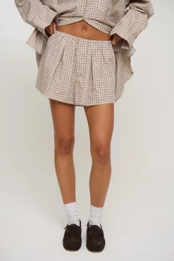 Emina Check Short Beige