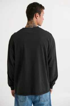 Enzyme Wash Long Sleeve Charcoal