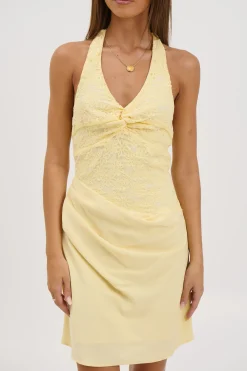 Eva Mini Dress Lemon