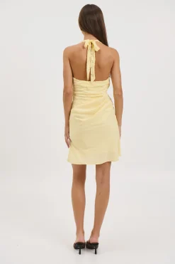 Eva Mini Dress Lemon