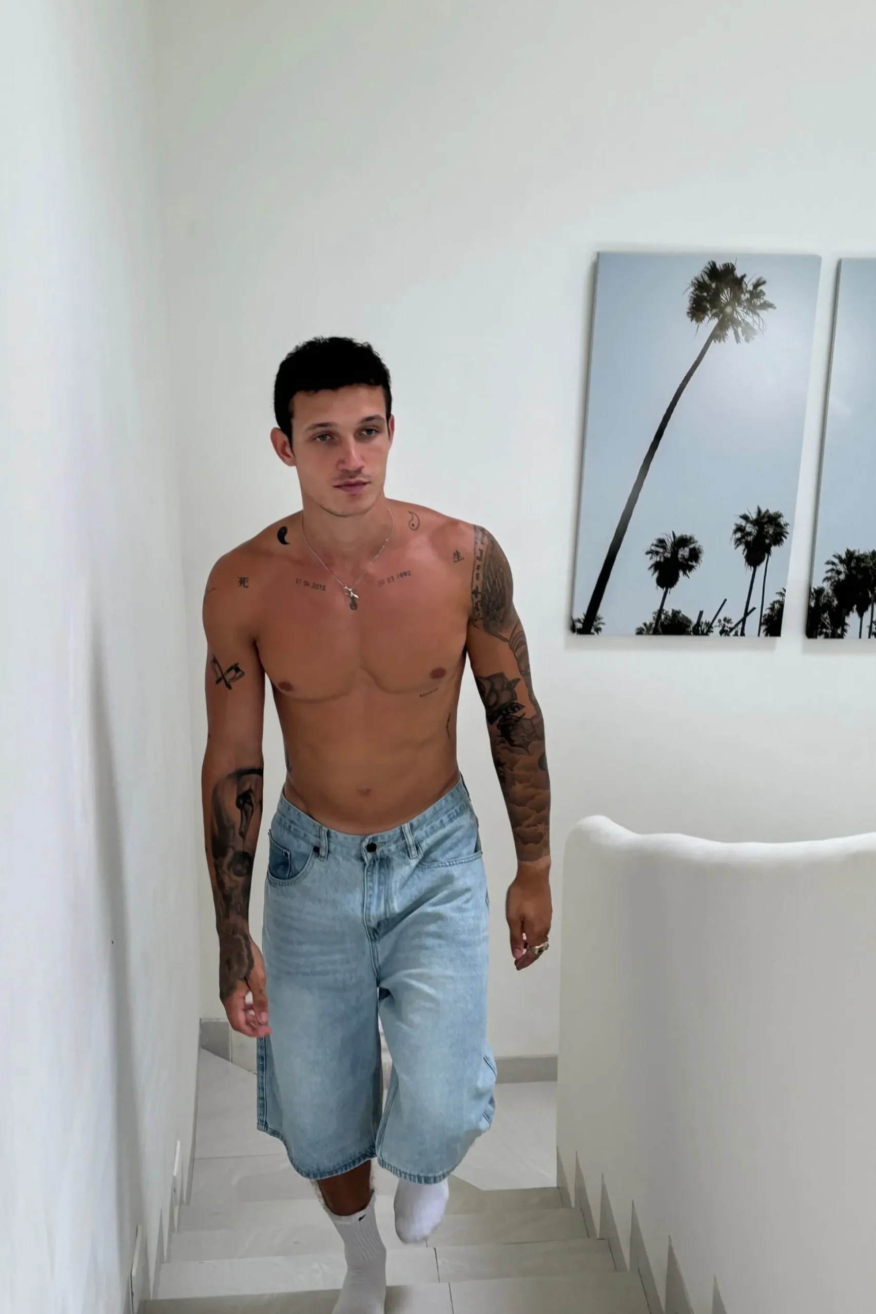 Flint Baggy Denim Jort Light