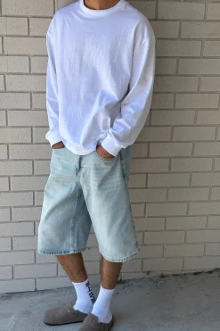 Flint Baggy Denim Jort Light