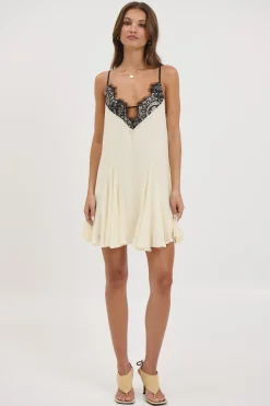 Gia Lace Mini Dress Butter