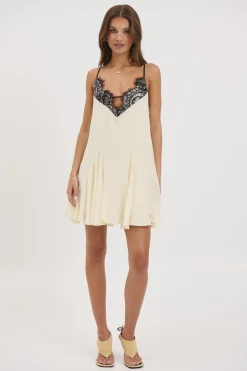 Gia Lace Mini Dress Butter