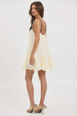 Gia Lace Mini Dress Butter