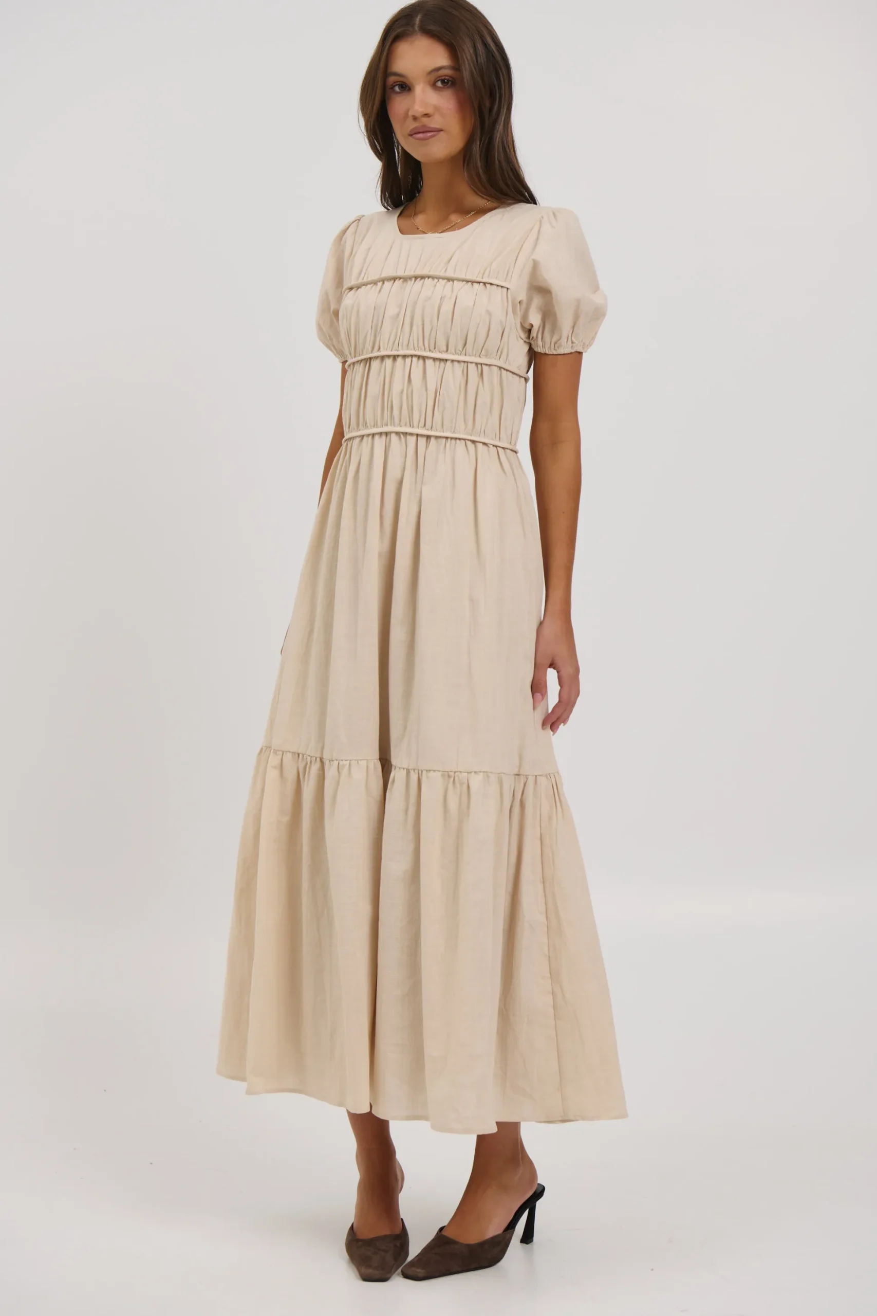 Gianna Maxi Dress Oat