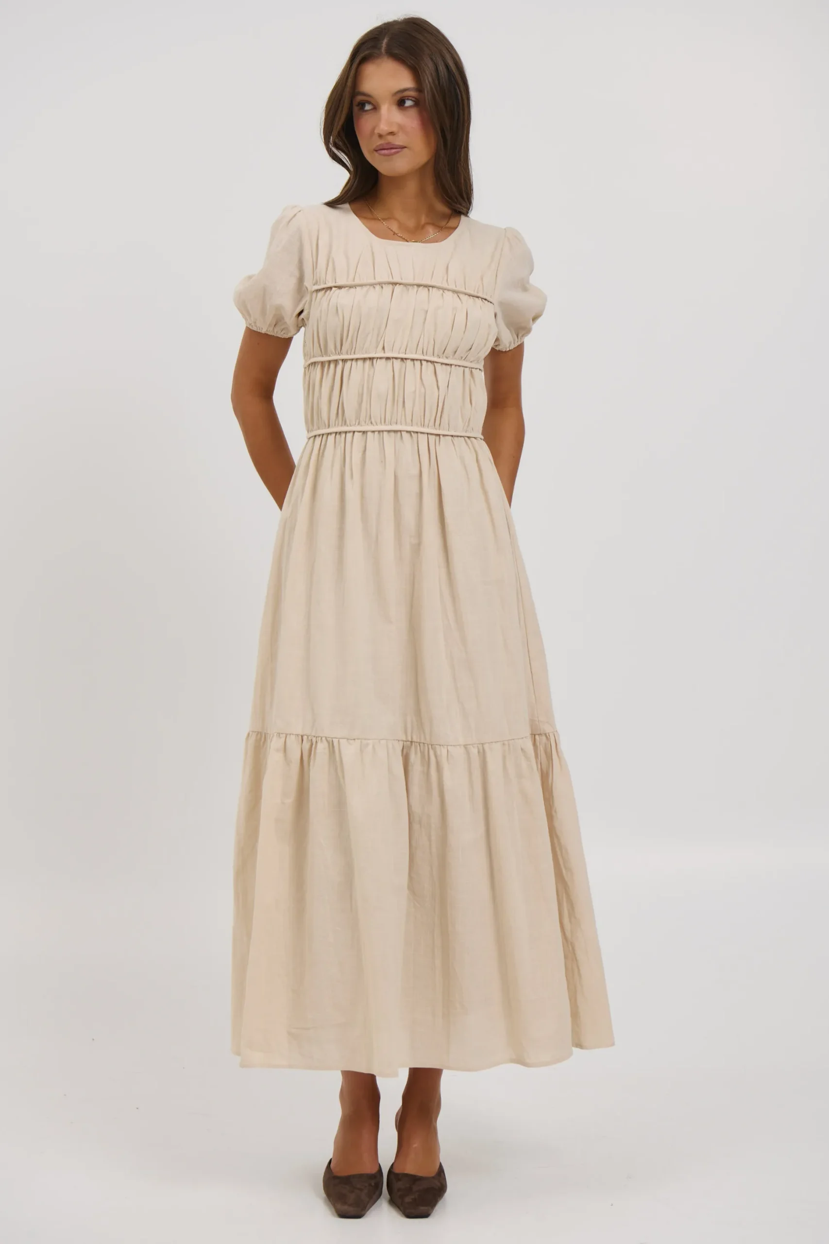 Gianna Maxi Dress Oat