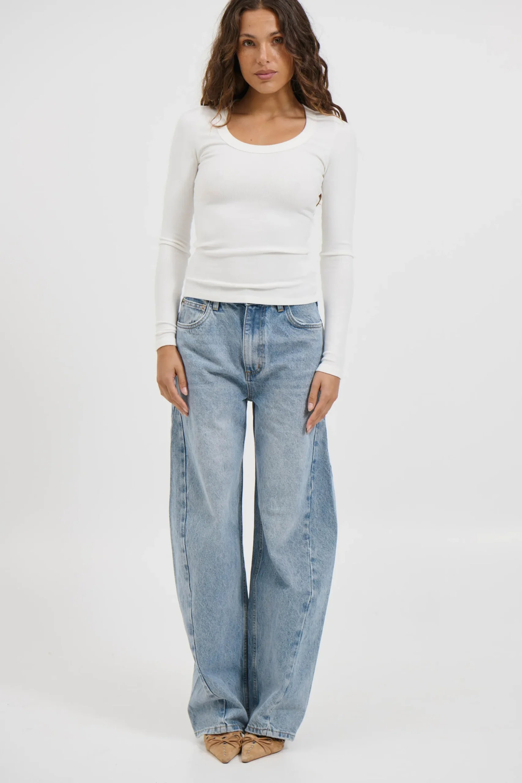 Giselle Long Sleeve White