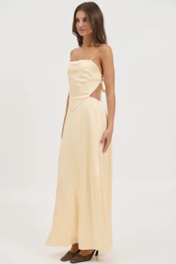 Gloria Maxi Dress Lemon