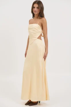Gloria Maxi Dress Lemon