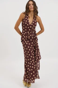 Grace Maxi Dress Chocolate