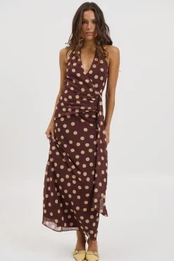 Grace Maxi Dress Chocolate