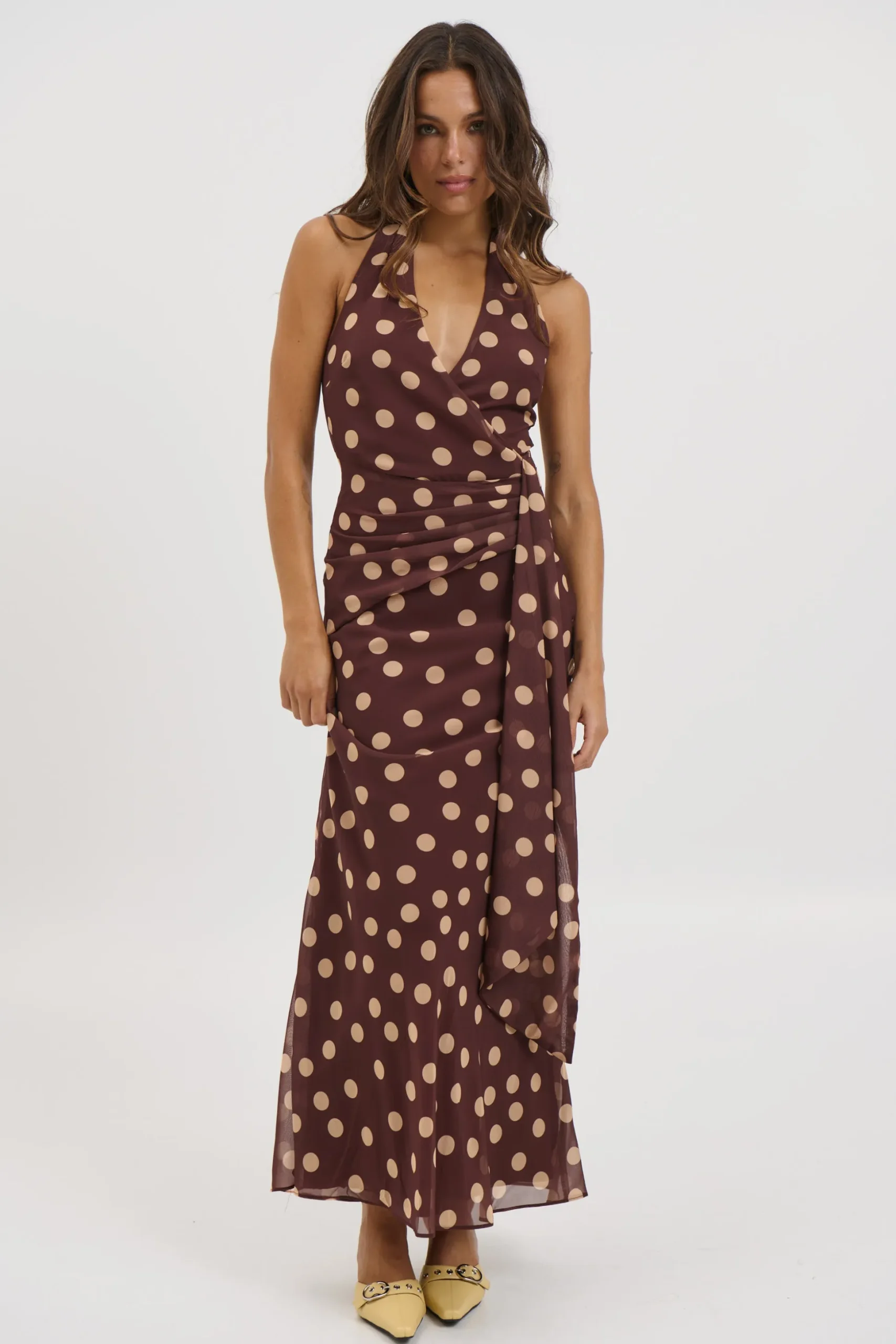 Grace Maxi Dress Chocolate