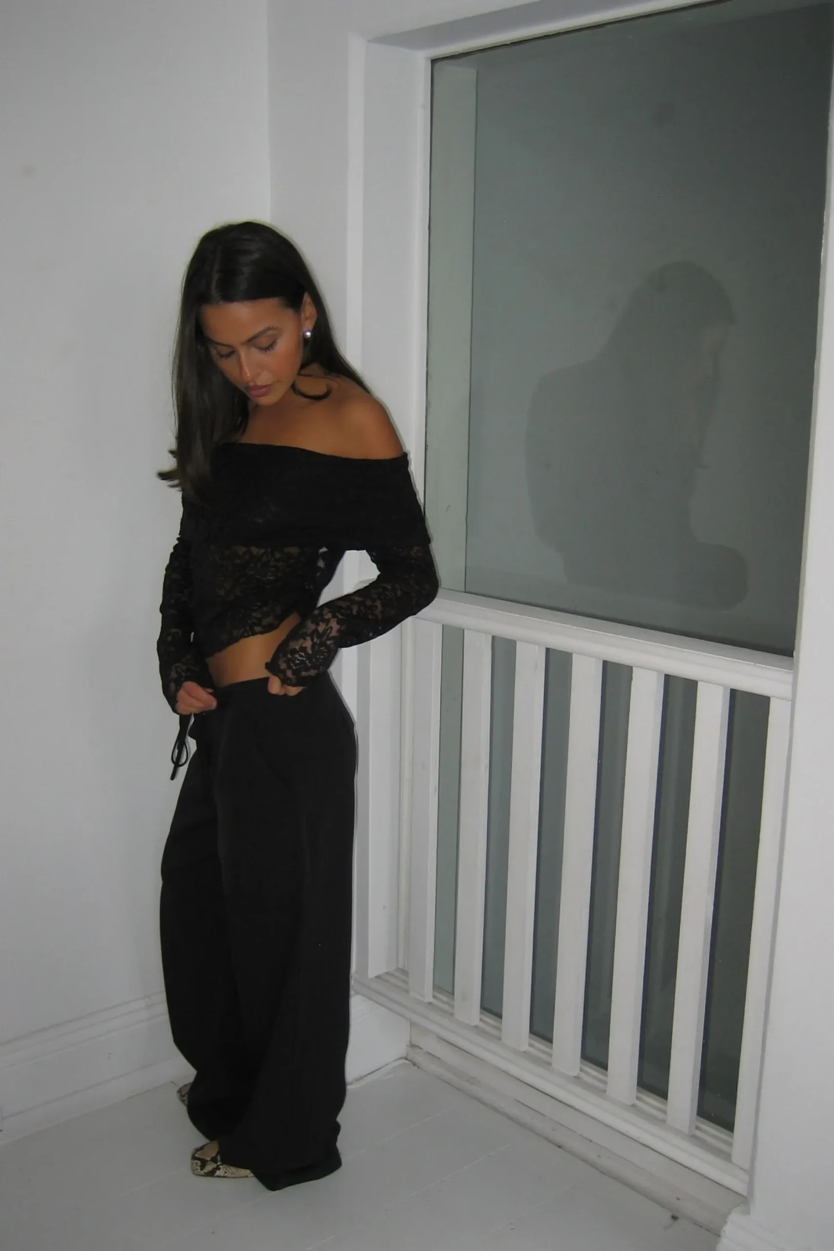 Greta Off The Shoulder Top Black