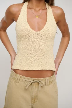 Halo Halter Top Butter