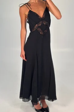 Harmony Midi Dress Obsidian