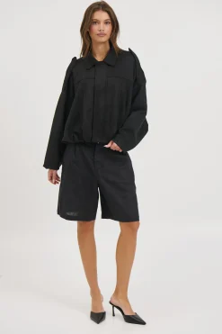 Harmony Suede Jacket Black