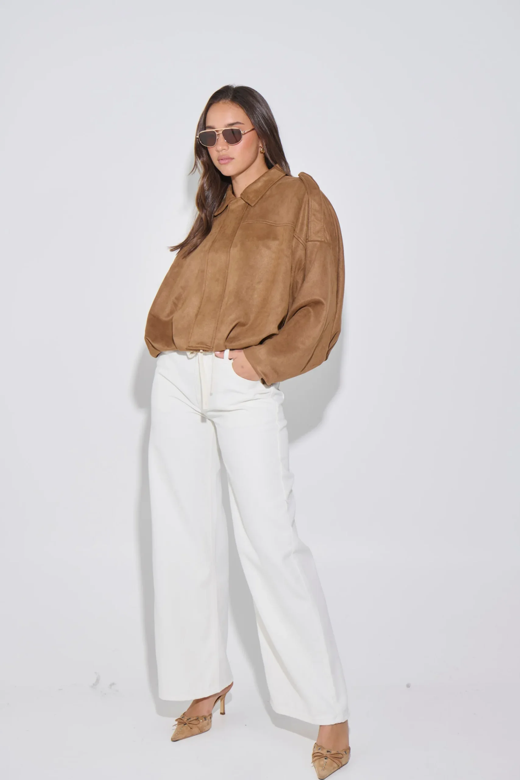 Harmony Suede Jacket Brown