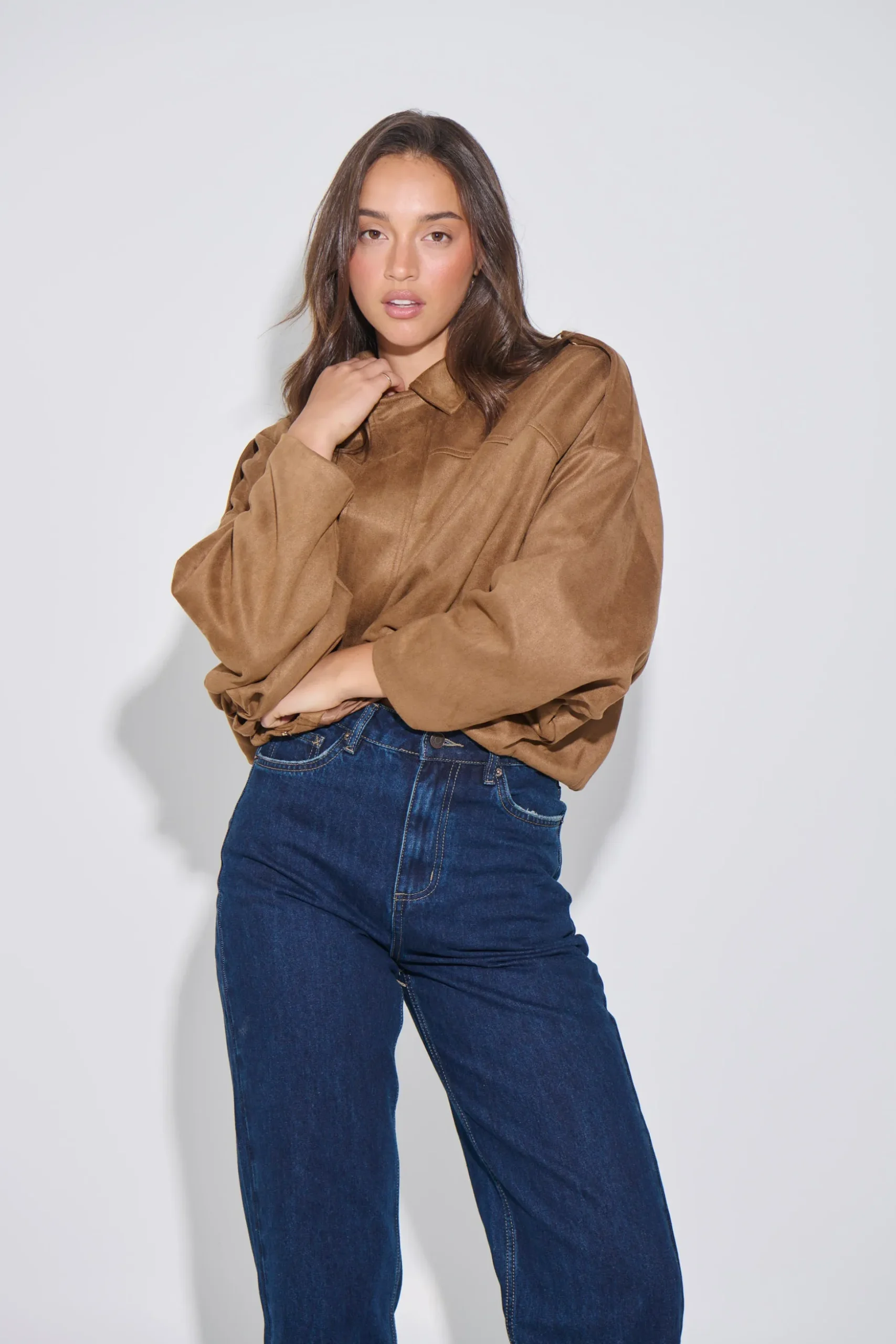 Harmony Suede Jacket Brown