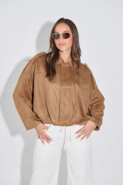 Harmony Suede Jacket Brown