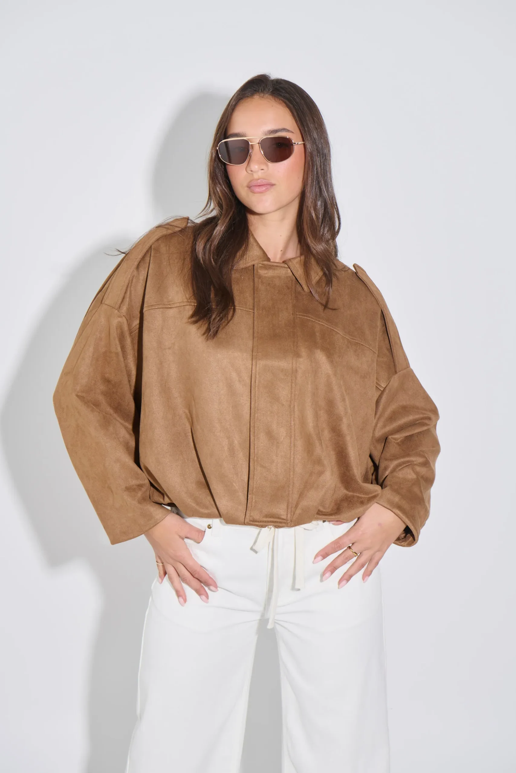 Harmony Suede Jacket Brown