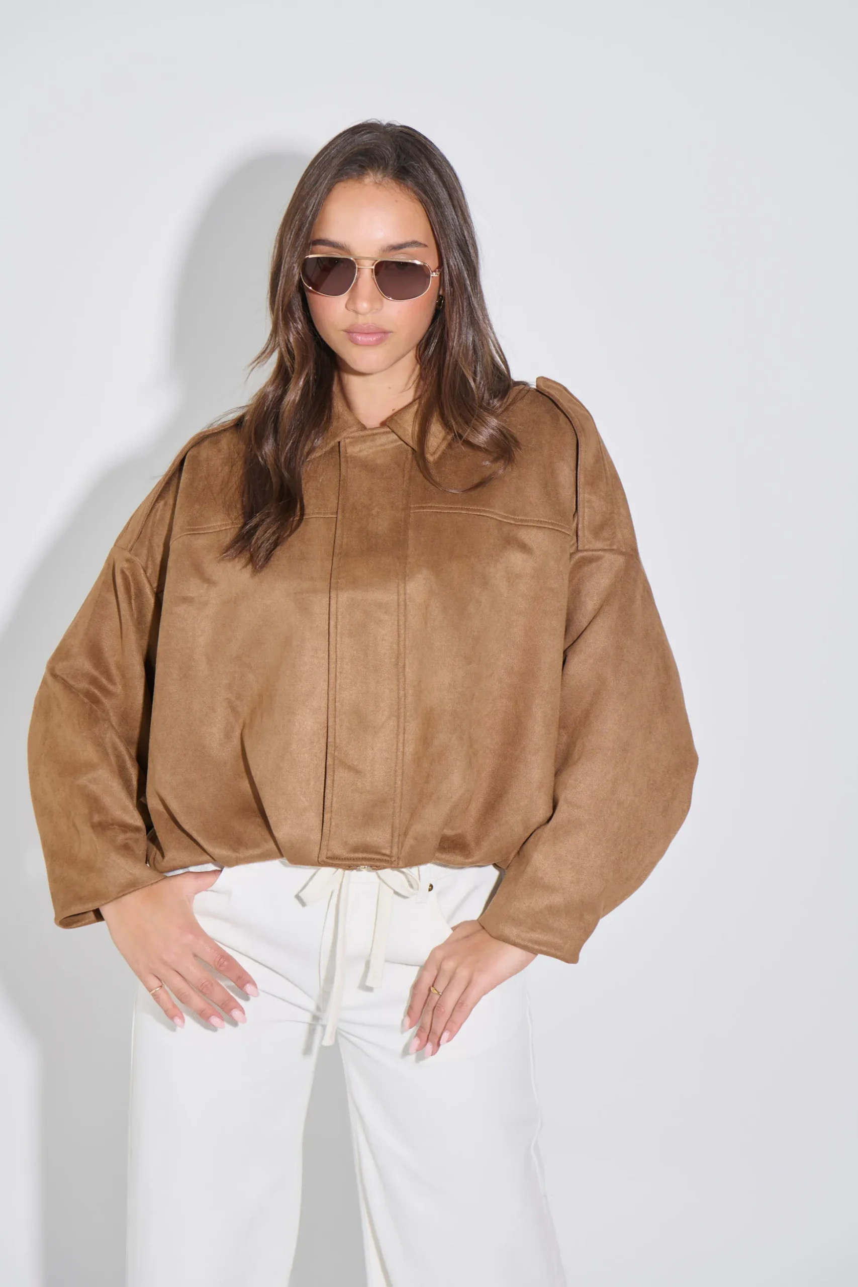 Harmony Suede Jacket Brown