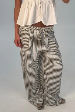 Hazel Pant Black Stripe