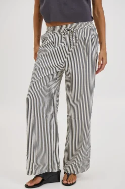 Hazel Pant Black Stripe