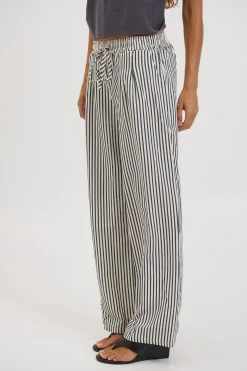 Hazel Pant Black Stripe