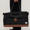 Herschel Novel Duffle Black/Saddle Brown