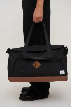 Herschel Novel Duffle Black/Saddle Brown