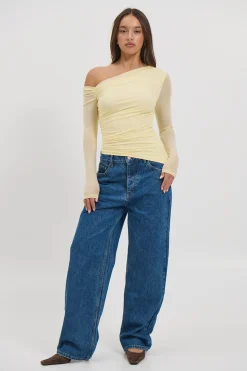 Hollie Mesh Top Lemon