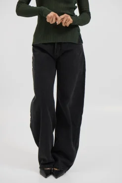 Horseshoe Denim Washed Black